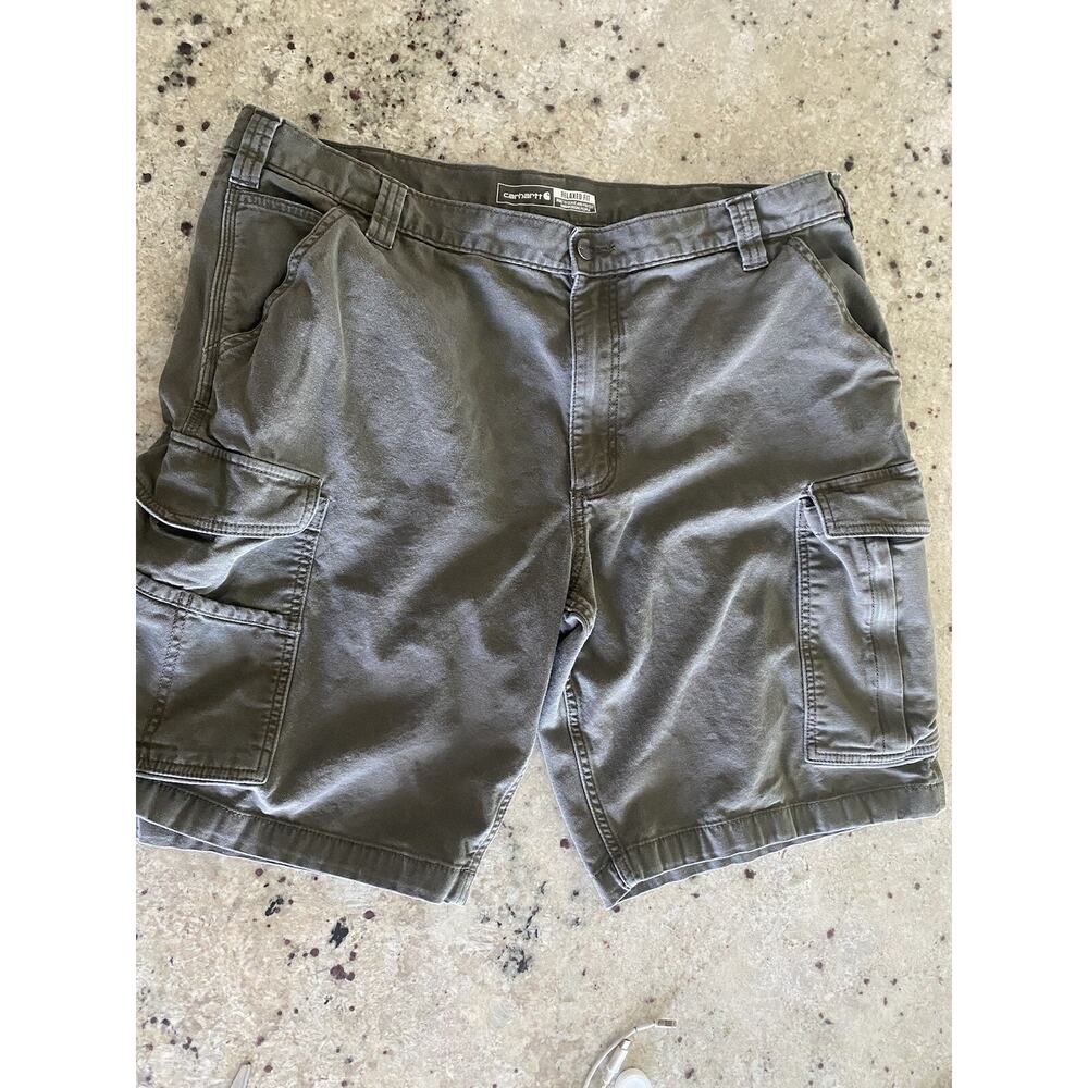 Carhartt Force Men’s Ripstop Relaxed Fit Gray Cargo Shorts Size 42